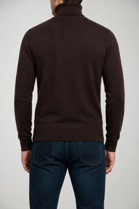 Alpha Studio Dolcevita Uomo in lana Slim fit / Marrone