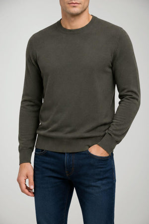 Alpha Studio Maglia Uomo in lana Slim fit / Militare