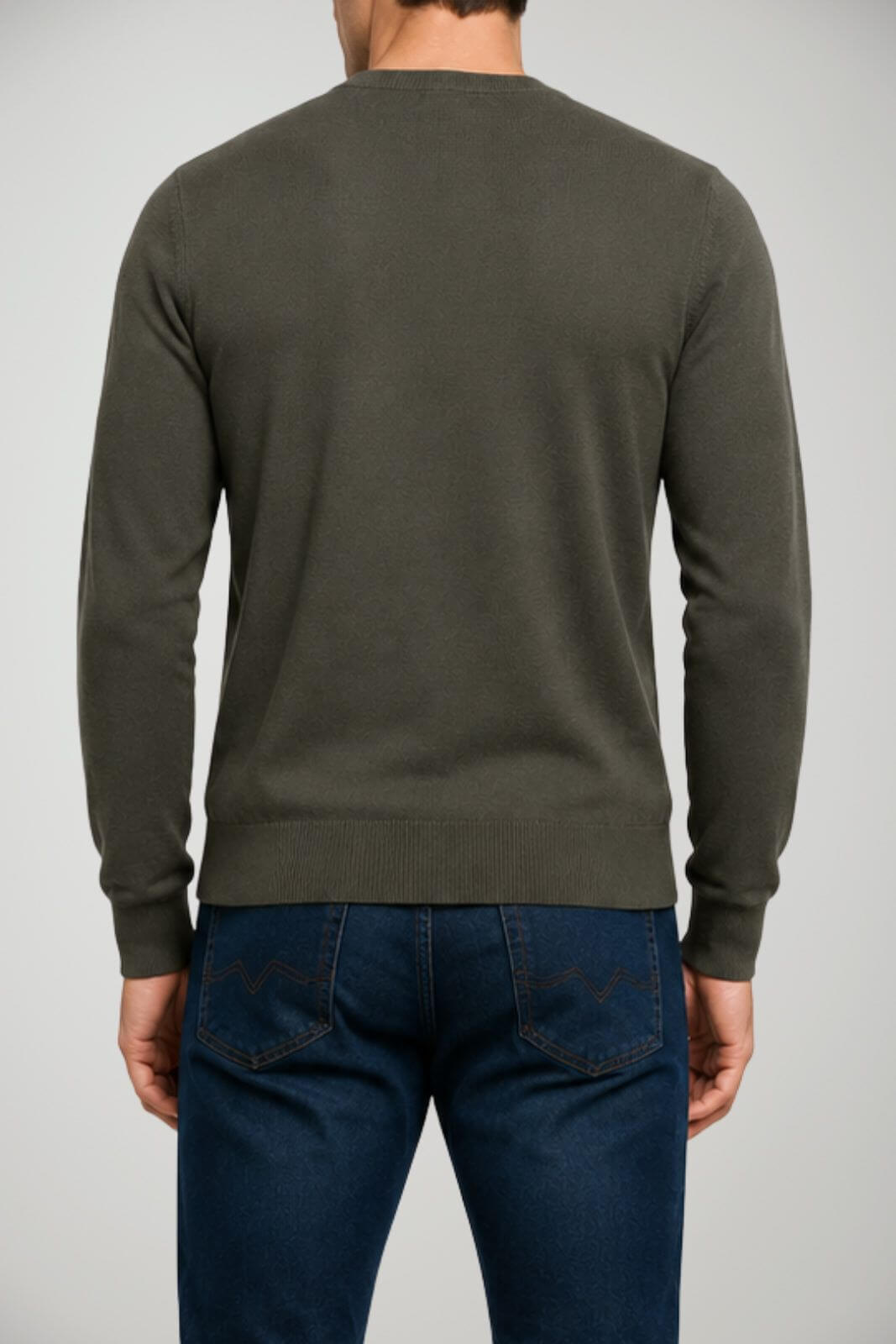 Alpha Studio Maglia Uomo in lana Slim fit / Militare