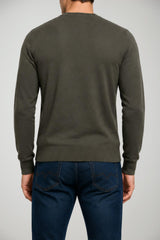 Alpha Studio Maglia Uomo in lana Slim fit / Militare