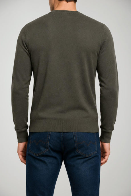 Alpha Studio Maglia Uomo in lana Slim fit / Militare