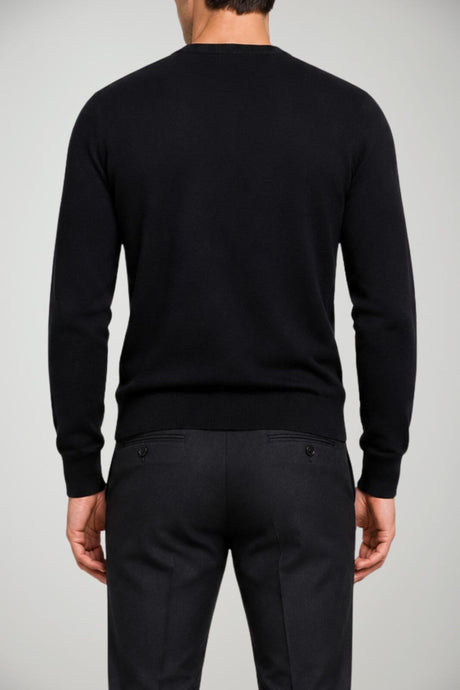 Alpha Studio Maglia Uomo in lana Slim fit / Nero