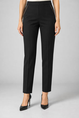 Alviero Martini - 1 Classe Pantaloni Donna Zip Laterale Piping Geoclassic