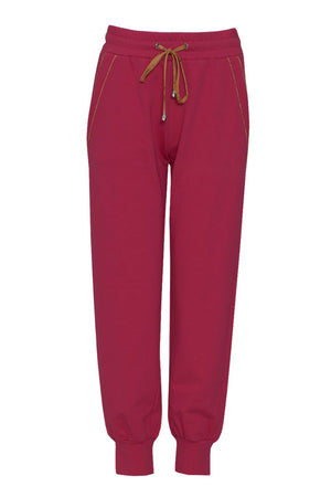 Pantaloni jogger in cotone felpato con dettagli Geo Classic