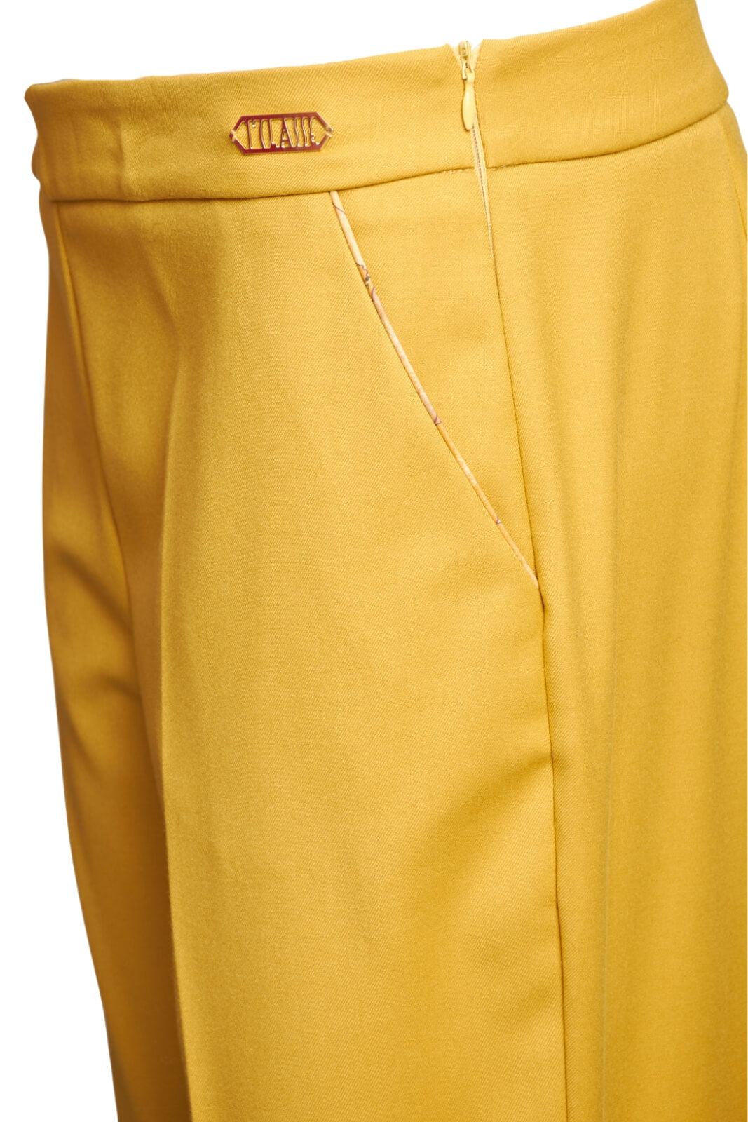 Pantalone donna chino con risvolti retro