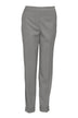 Pantalone donna chino con risvolti fronte grigio