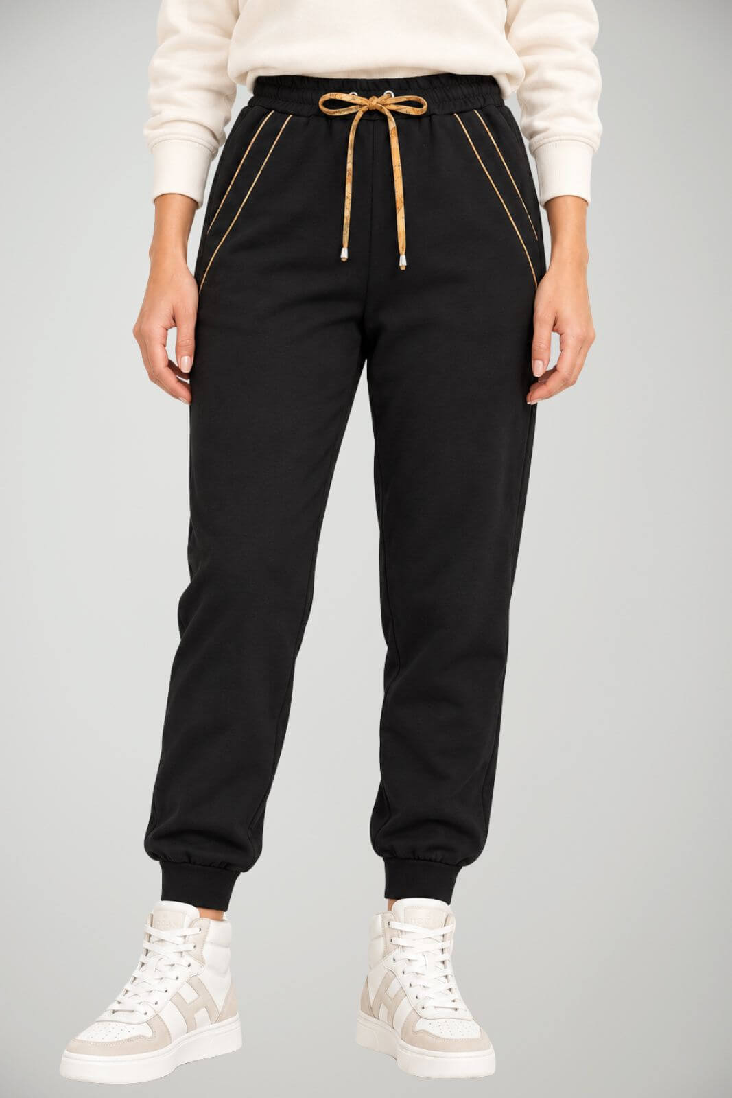 Alviero Martini - 1 Classe Jogger Donna con piping geoclassic