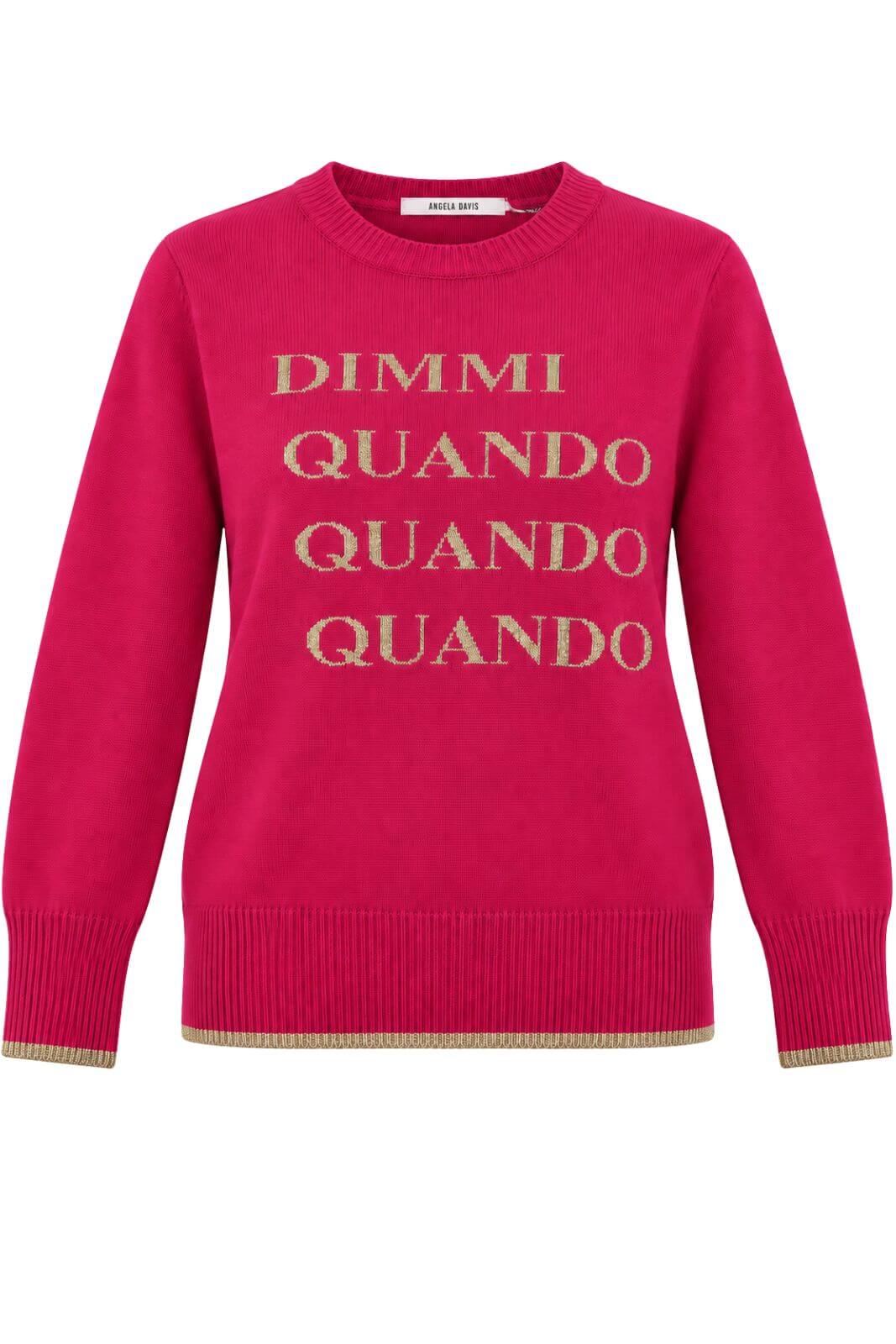 Angela Davis Maglia Donna con Dettagli in Lurex