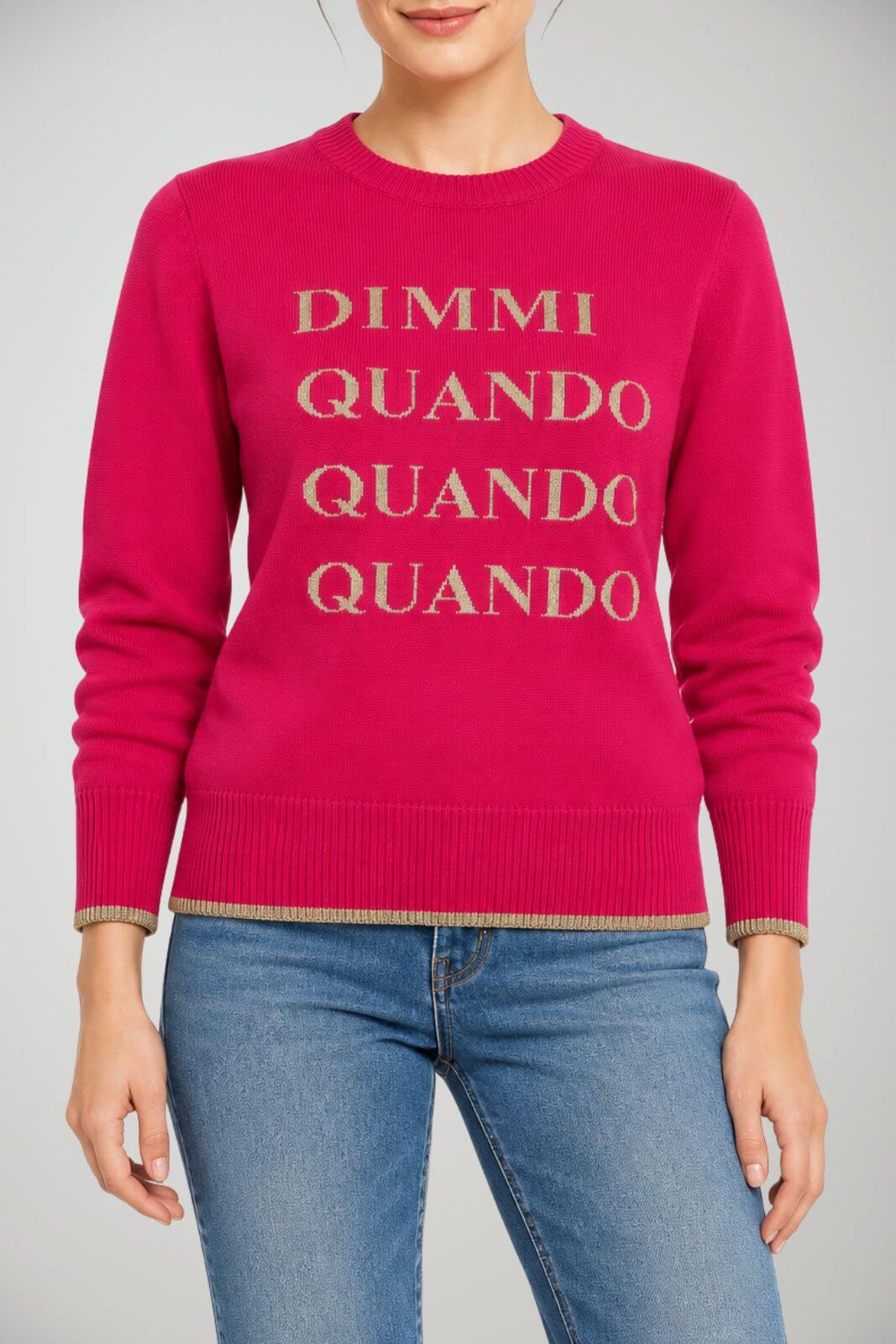 Angela Davis Maglia Donna con Dettagli in Lurex