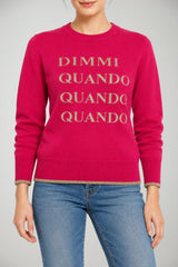 Angela Davis Maglia Donna con Dettagli in Lurex