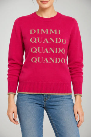 Angela Davis Maglia Donna con Dettagli in Lurex