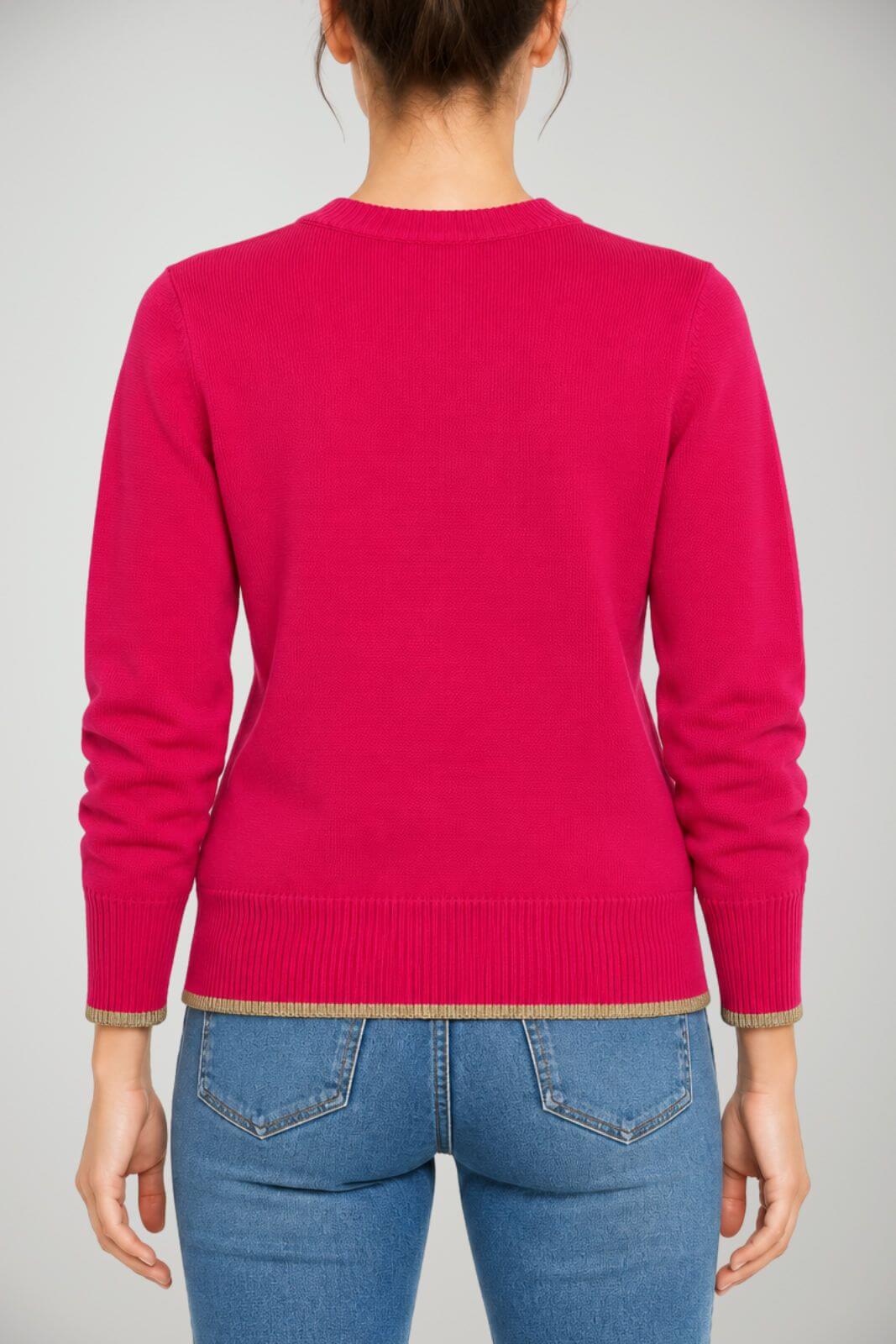 Angela Davis Maglia Donna con Dettagli in Lurex