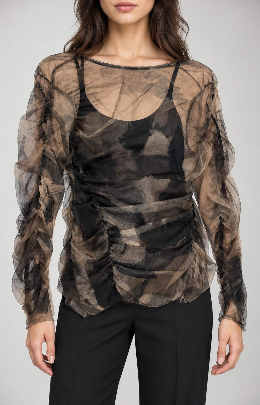 Angela Davis Top Donna in Tulle