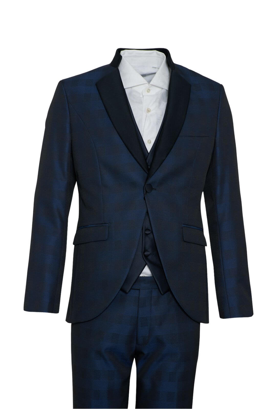 Abito uomo Angelo Toma fantasia check fronte 1