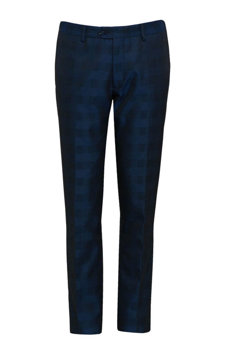Abito uomo Angelo Toma fantasia check pantalone fronte