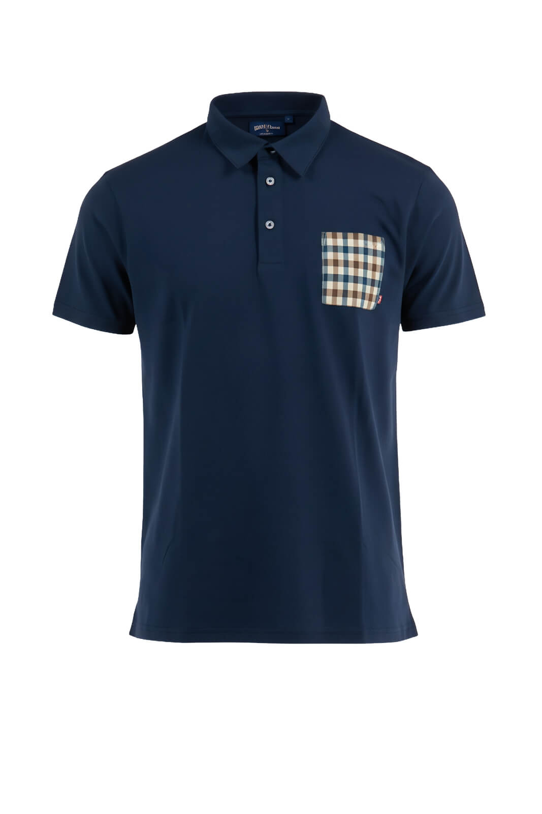 Aquascutum Polo Uomo con taschino check
