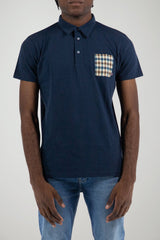Aquascutum Polo Uomo con taschino check