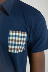 Aquascutum Polo Uomo con taschino check