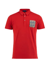 Aquascutum Polo Uomo con taschino check
