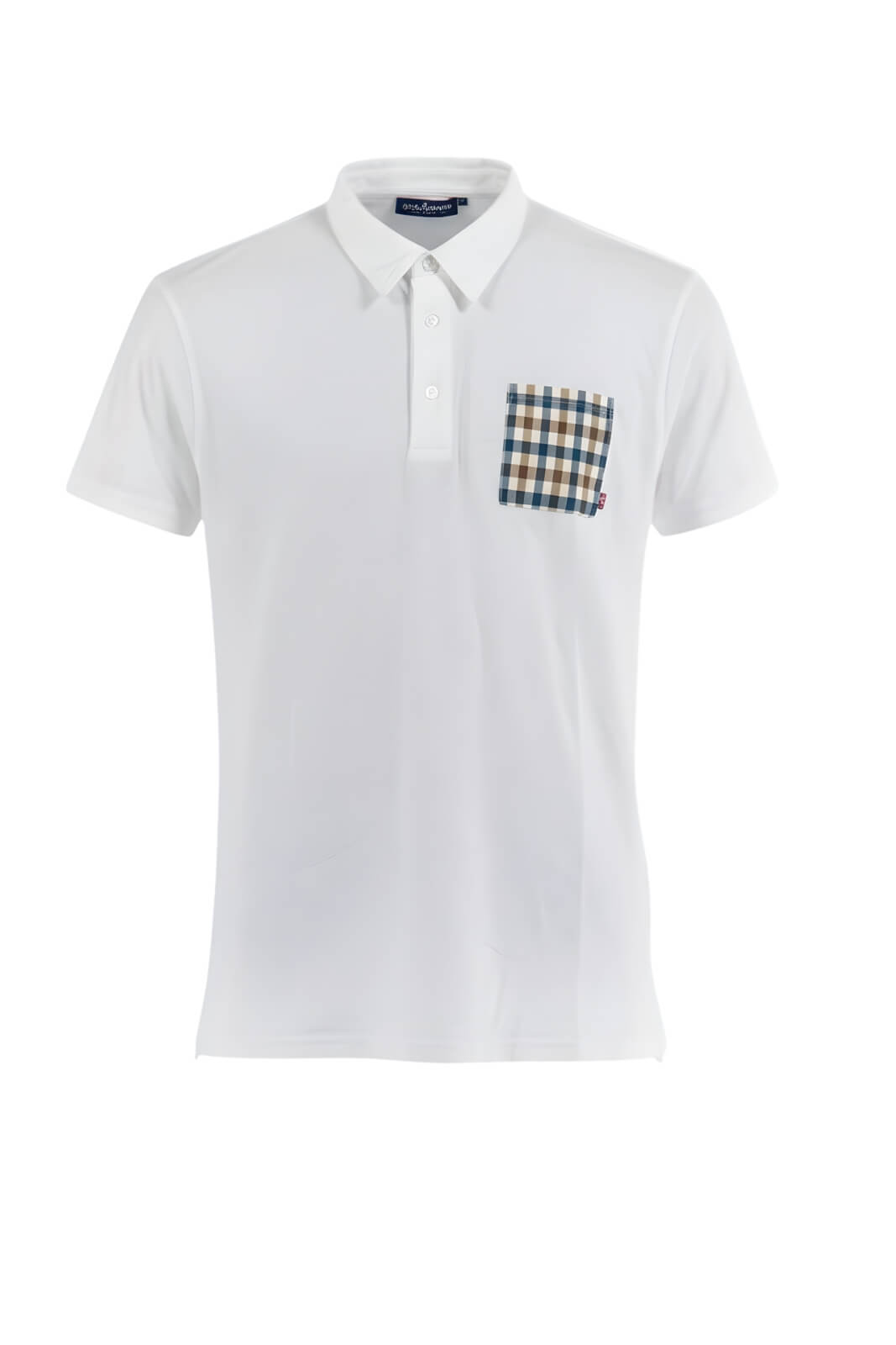 Aquascutum Polo Uomo con taschino check