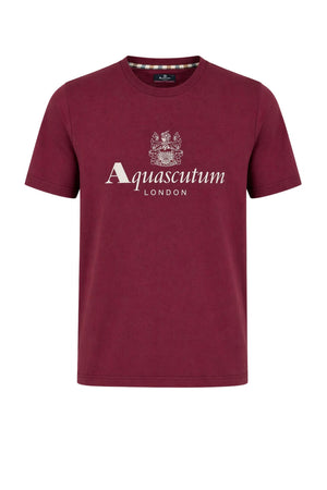 T-shirt da uomo a maniche corte Aquascutum con logo