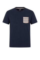 T-shirt da uomo Aquascutum con taschino check