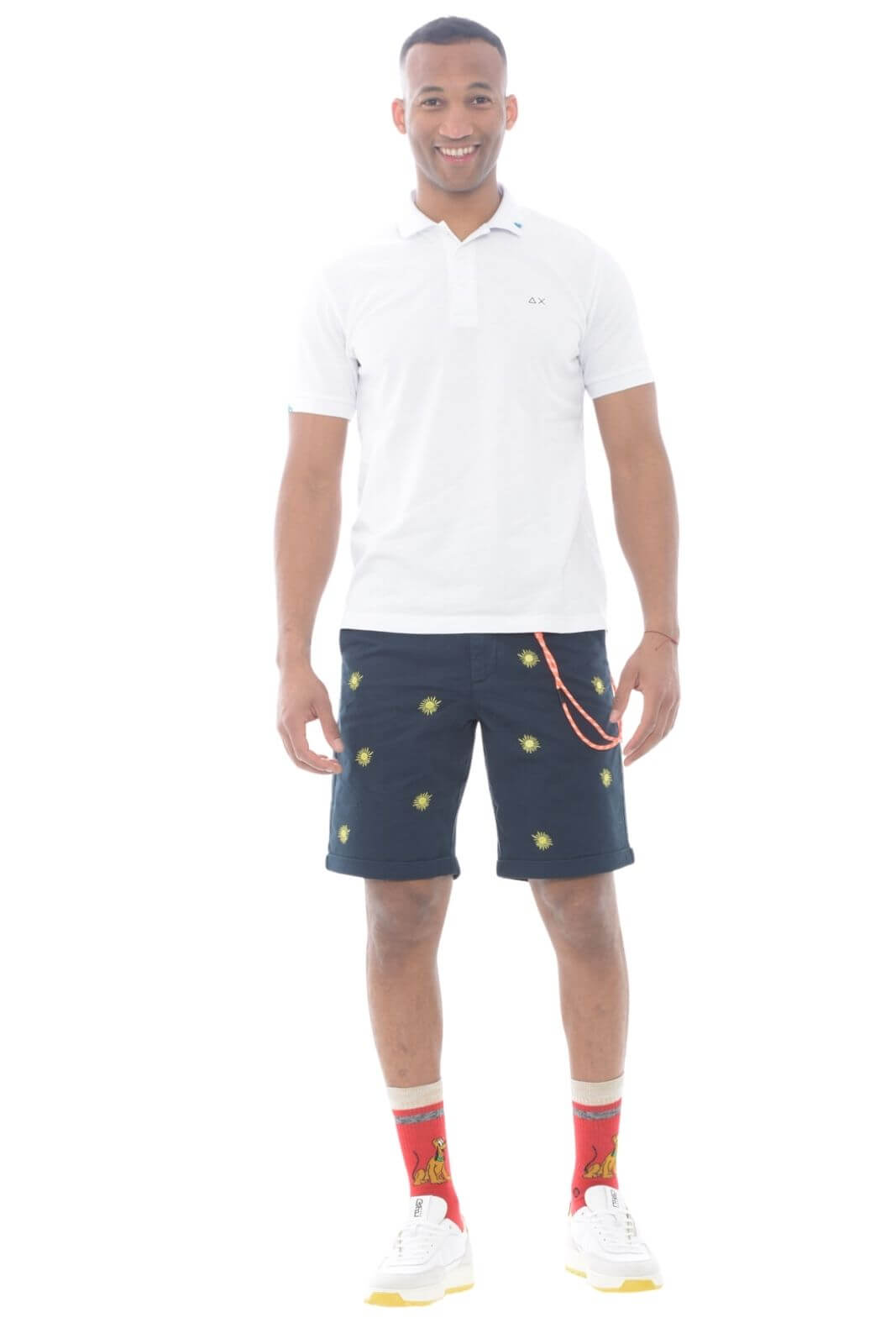 Sun68 Men's Bermuda CHINO EMBROIDERY