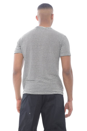 Amaranto T Shirt uomo fantasia rigata