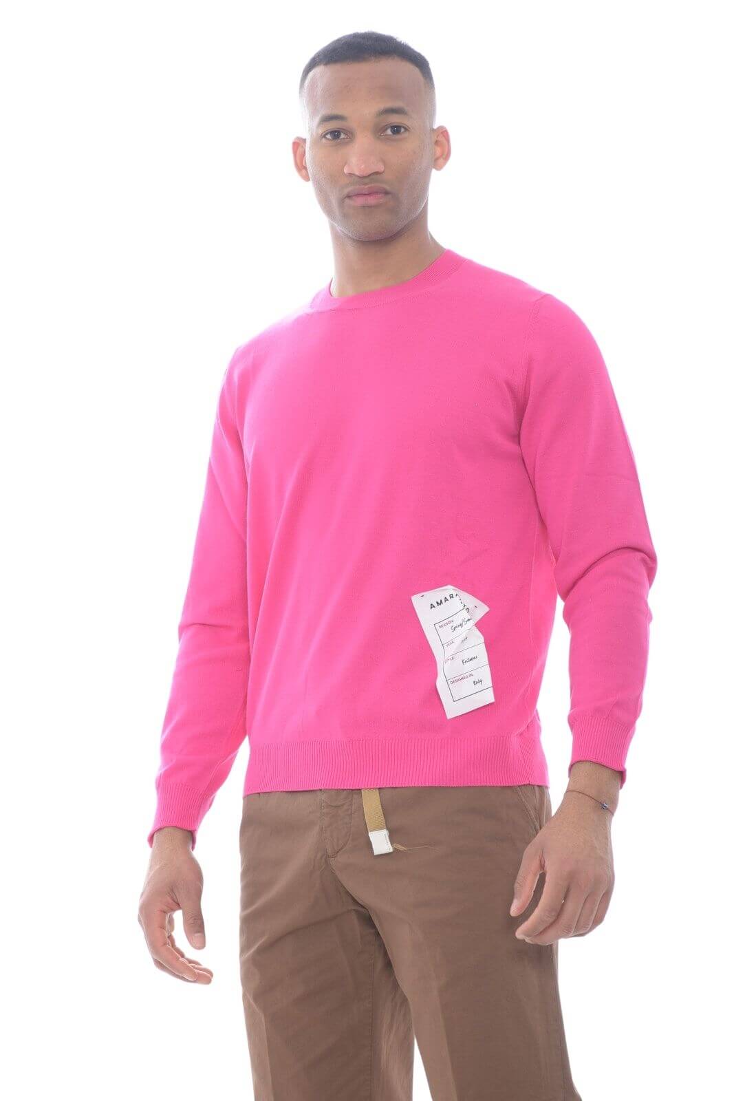 Jersey de algodón de hombre Amaranto