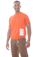 Amaranto Camiseta Hombre hilo con bolsillo