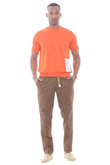 Amaranto Camiseta Hombre hilo con bolsillo