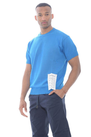 Amaranto maglia uomo maniche corte con usure