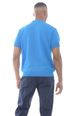 Amaranto maglia uomo maniche corte con usure