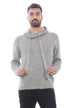 Amaranto maglia uomo con cappuccio e coulisse