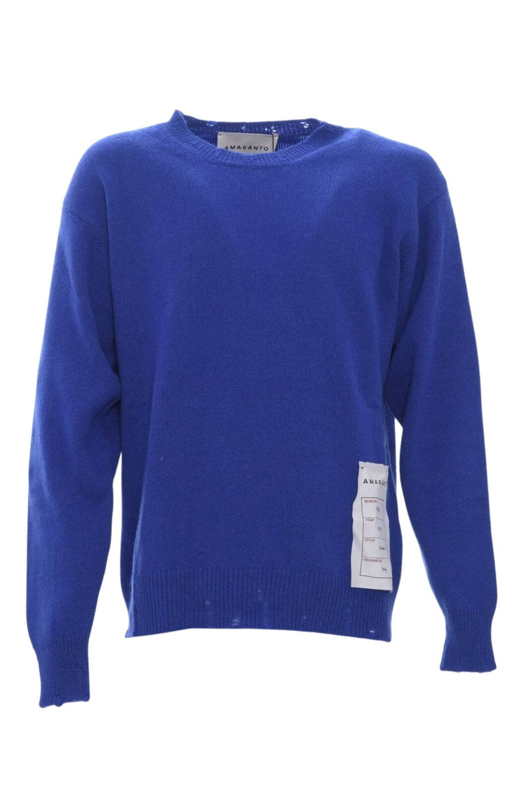 Amaranto maglia uomo misto cashmere