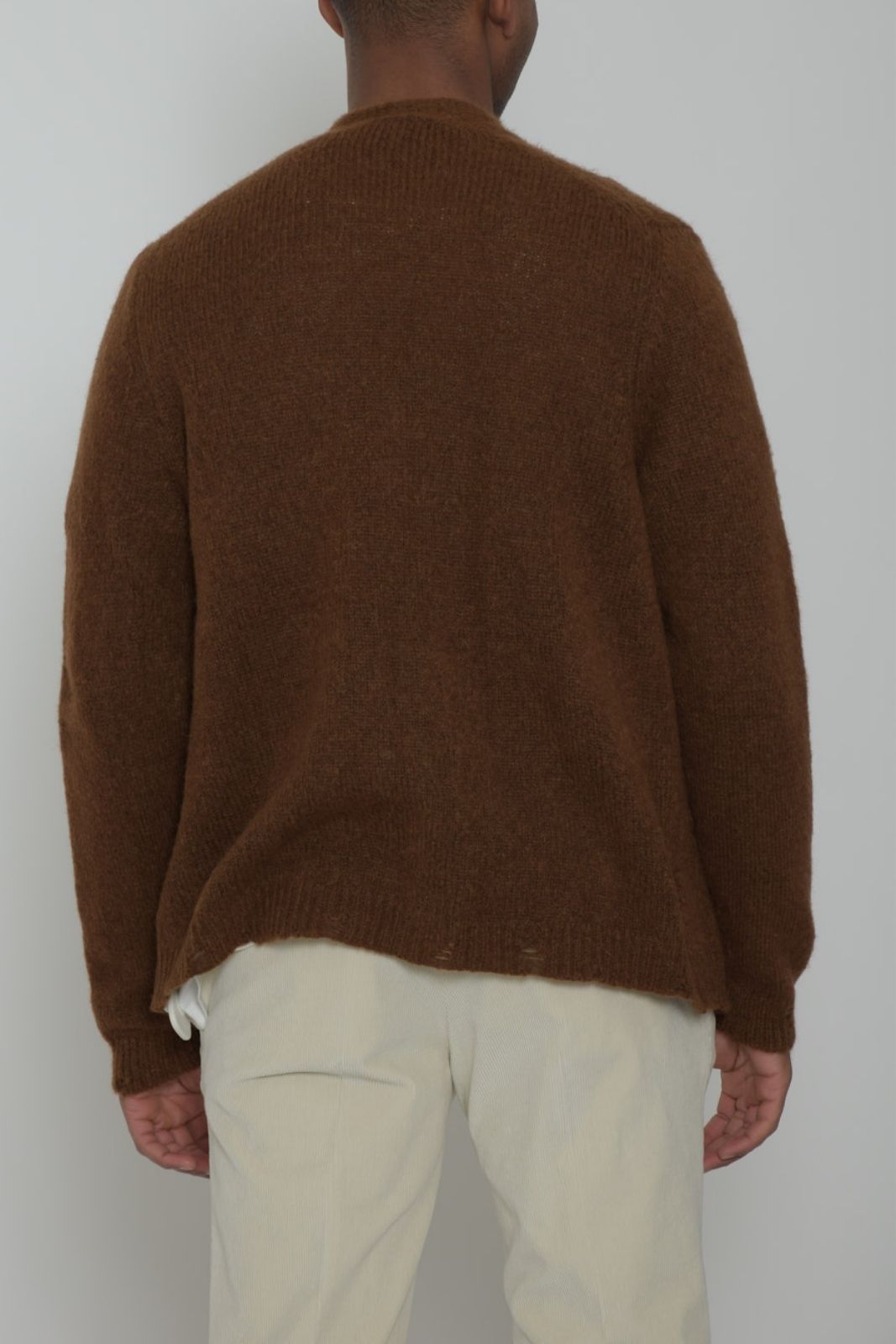 Amaranto cardigan uomo con scollo a v