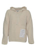 Amaranto maglia uomo con cappuccio