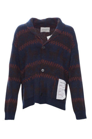 Amaranto cardigan uomo modello giacca