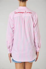 MC2 Saint Barth women's BRIGITTE shirt in striped poplin