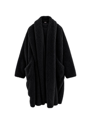 Background Giaccone Donna in Sherpa Reversibile