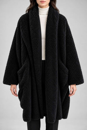 Background Giaccone Donna in Sherpa Reversibile