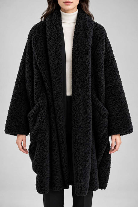 Background Giaccone Donna in Sherpa Reversibile