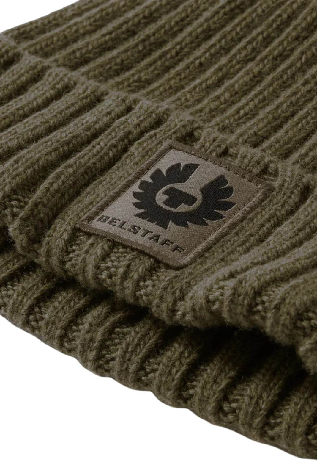 Belstaff Cappello Uomo in lana a coste / Kaki