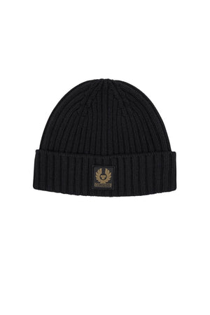 Belstaff Cappello Uomo in lana a coste / Nero