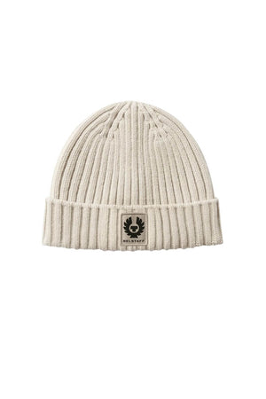 Belstaff Cappello Uomo in lana a coste / Pietra