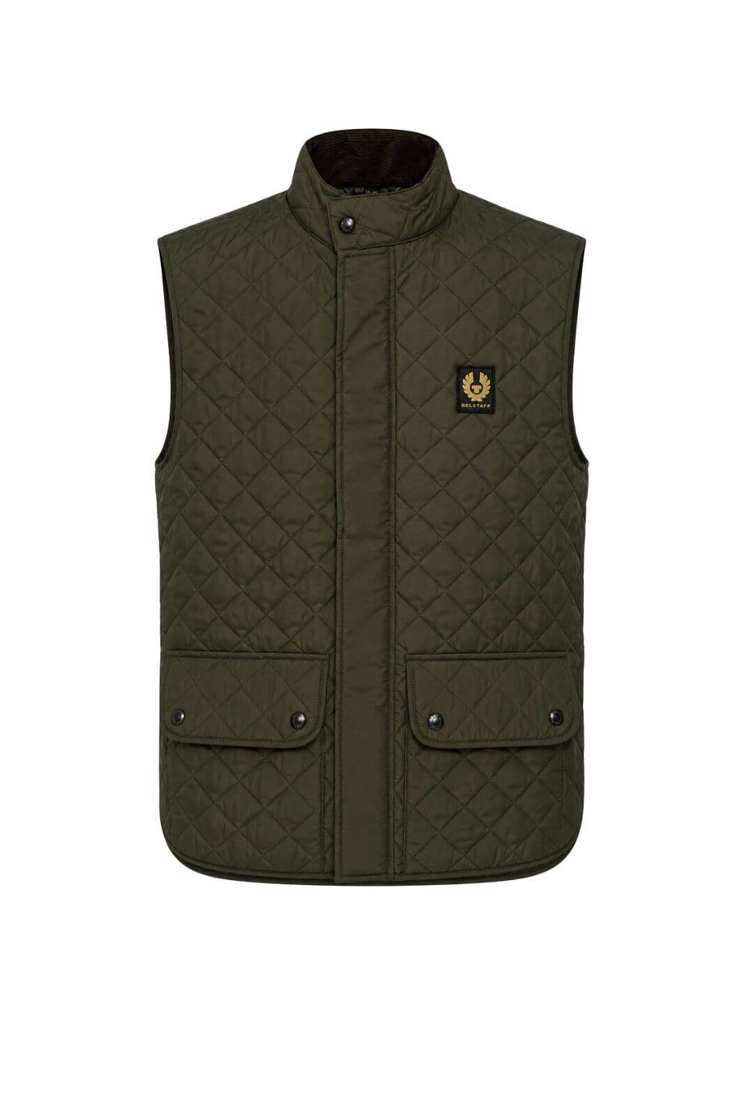 Belstaff Gilet Uomo trapuntato Relaxed fit / Oliva