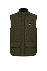 Belstaff Gilet Uomo trapuntato Relaxed fit / Oliva