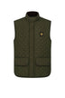 Belstaff Gilet Uomo trapuntato Relaxed fit / Oliva