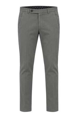 Berwich Pantaloni Uomo in Gabardina Slim Fit / Grigio