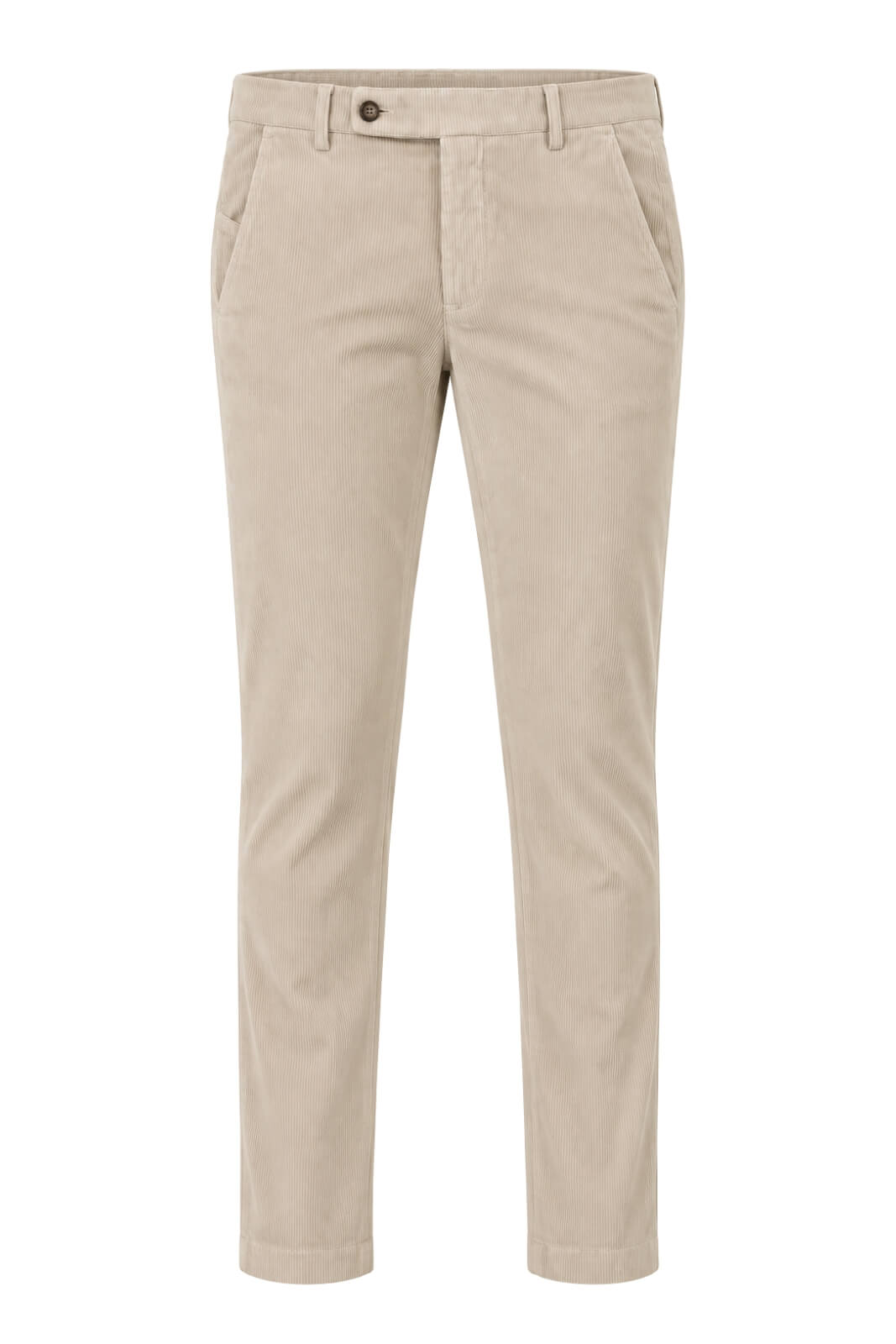 Berwich Pantaloni Uomo Morello in velluto Slim Fit / Latte